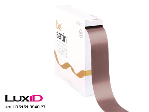 Bel satin 27 donker roos 40mm x 100m